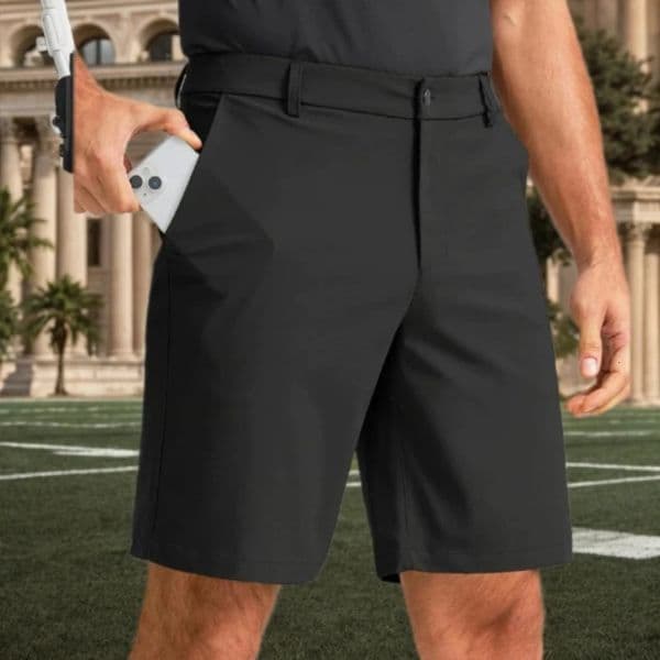 Dress Shorts Men Quick Dry Casual Bermuda Shorts Summer Ice Silk Cooling Business Zipper Fly Formal Shorts Men Work Wear Office 260416BJ