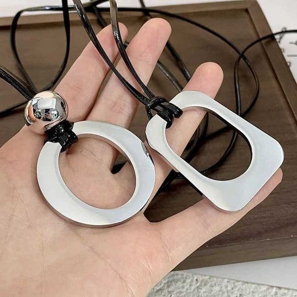 Elegant Simple Unique Geometric Pendant Necklace for Women Suitable for Parties And Commuting H260417