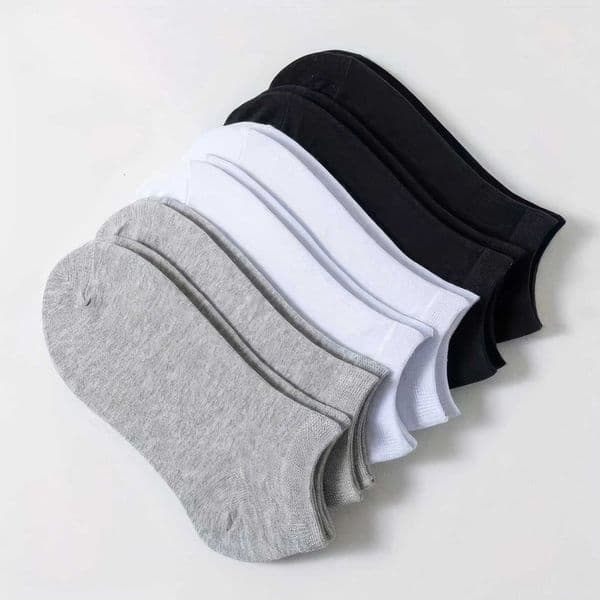 10 Pairs-Versatile No-Show Socks - Soft Comfortable Invisible Footwear for Men Women All Seasons Z260417