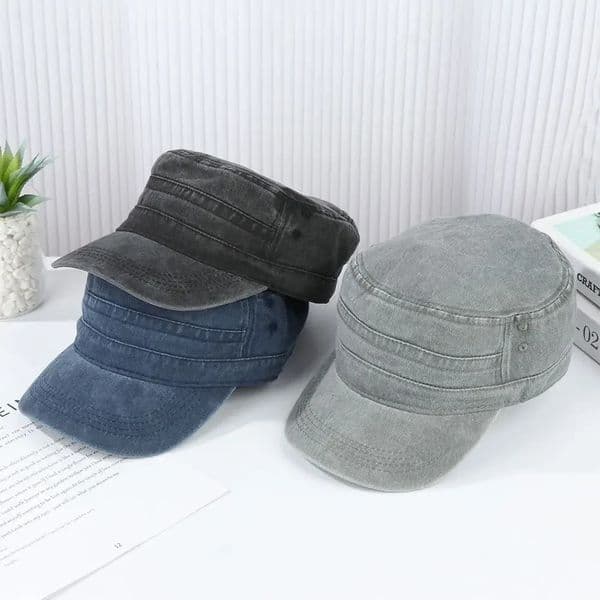 Big Head Man Large Size Pure Cotton Washed Flat Cap Outdoor Baseball Fishing Sun Hat 260415