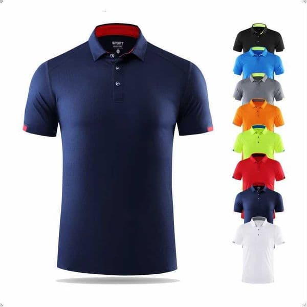 Quick-drying Short-sleeved POLO Shirt For Outdoor Sports and Fitness Breathable and Cool Mesh Lapel Top X260417