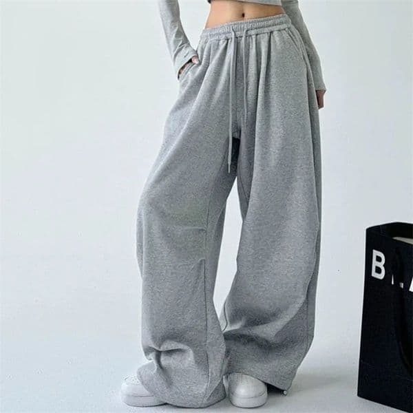 Y2K Women Vintage Harajuku Streetwear Wide Leg Sweatpants Baggy Oversized Sports Pants Trousers Clothes 251126BJ