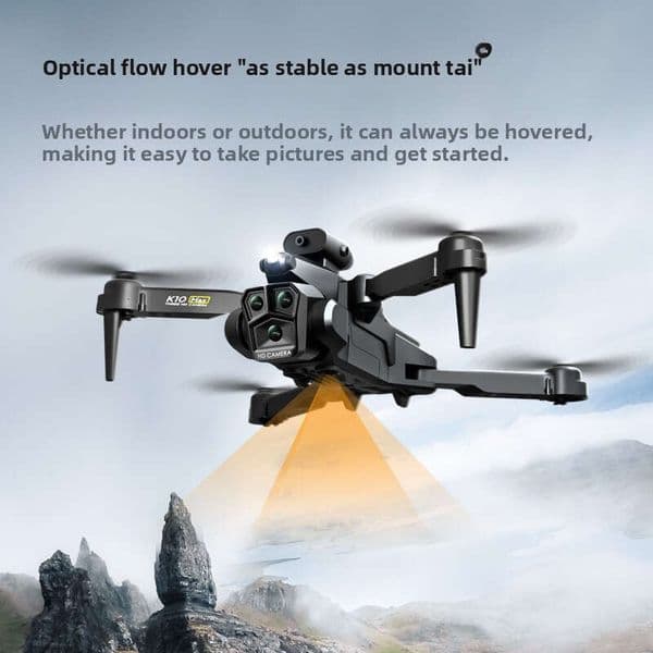 K10max Drone Obstacle Avoidance Remote Control Aircraft Optical Flow Hovering Three-Lens HD Aerial Photography Quadcopter Kuhangxin 2026J4