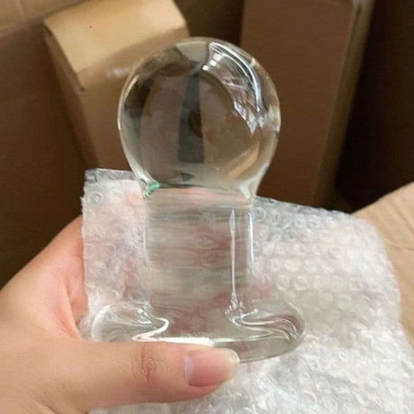 2026 New Crystal 60Mm Big Plug Expander Butt Plugs Huge Anal Ball Glass Dildo Vagina Dilator Sex Toys For Couples Adult Toys 012