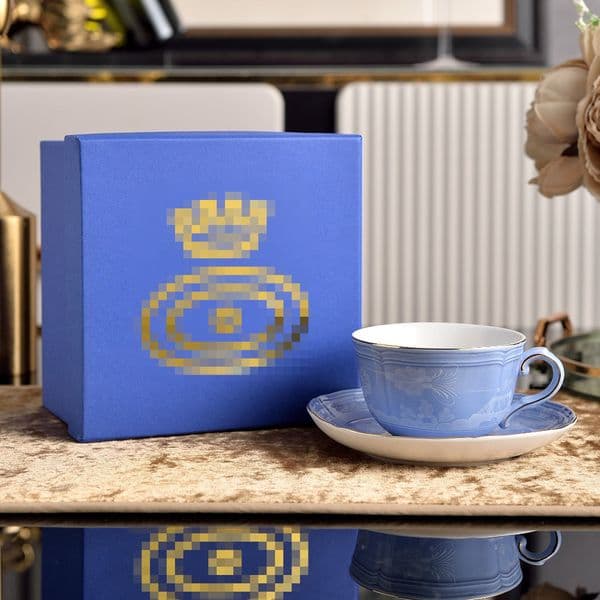 Retro European Cup and Saucer Set, Vintage Design, Ideal for Tea, Coffee, or Dessert, Perfect for Home, Office, Cafe, High-Quality Craftsmanship
