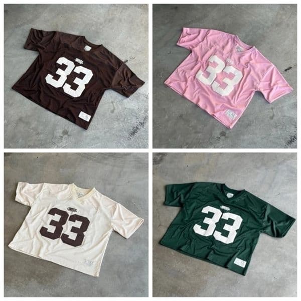 Y2K Retro Quick Dry Breathable Mesh T Shirt Men Women Street College Sports Wear Football Training Wear 260409BJ