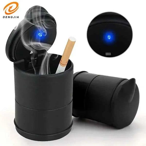 Car Ashtray with Cover Car LED with Light Plastic Portable Personality Creative High Temperature Car Stall S26417