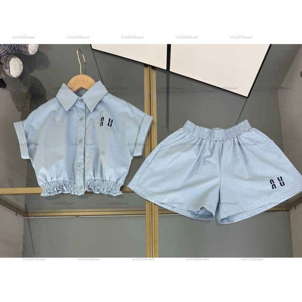 New baby T-shirt set Sleeveless design POLO shirt suit boys girls tracksuits kids designer clothes Summer T-shirt and shorts A153X05N174