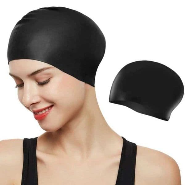 Silicone Swimming Caps for Men Women Adults Elastic Swim Hat Durable Waterproof Bathing Cap Non Slip Pool Hats to Keep Hair Dry Z260415