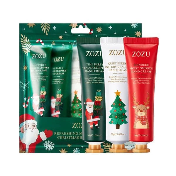5pcsSet ZOZU Christmas Hand Cream Sets izing Refreshing Handcream Nourishing Beauty Hands Creams Skin Care Products 260416
