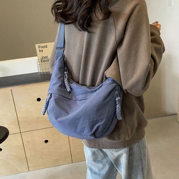 Simple Womens Nylon Shoulder Bag Large Capacity Hobos Messenger Bags for Girls School Fashion Crossbody Female Casual Handbags 260416