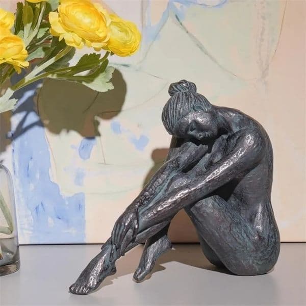 gift set Luxury Designer Decor Yoga Dancer Decoration - Resin Bronze Sculpture Modern Creative Garden Statue Handicrafts Art Ware Home Decoration For Home 14