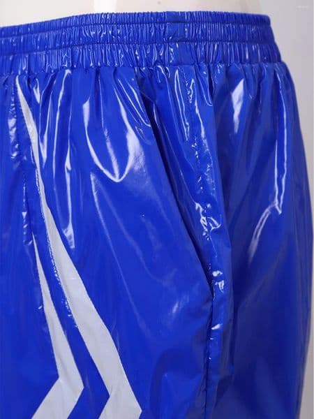 Men's Shorts Men Swimsuit Stripes Seam Swim Waterpoof Swimming Trunks Quick-dry Sports Cycling Short Beach Bathingsuit