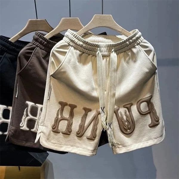 Fashion Letter Printing Drawstring Shorts Mens Summer Sports Pants Trendy Loose American Casual Five-point Pants 251219BJ