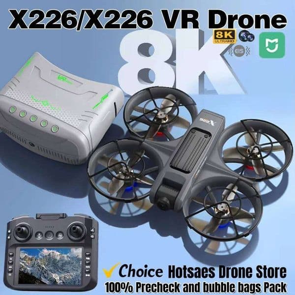 New Drone X226/X226vr Drones 8K Profession HD Wide Angle Camera Wifi FPV RC Helicopter Large Screen Foldable Quadcopter Xingkaisheng