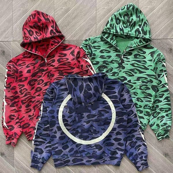 Designer hoodie Mens Zip Up Hoodie Blue Yoga hoodie Hoodie For Man Woman Hell Tracksuits Sports Suit Pants Pullover Vintage Street Graffiti Sweatshirts
