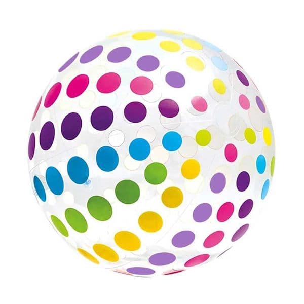 Inflatable Design Inflatable Beach Ball Striped Pattern Fun Toys Transparent Ball Game Ball Transparent Material Beach Ball H260417