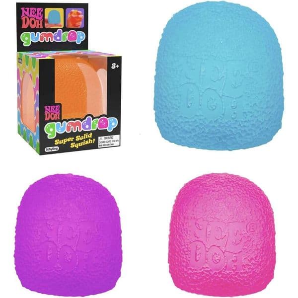 STOCK Schylling Needoh Gumdrop Textured Sensory Toy With Super Solid Squish 2.5 Tall - Colors May Vary (Pack Of 1) Free Shipping