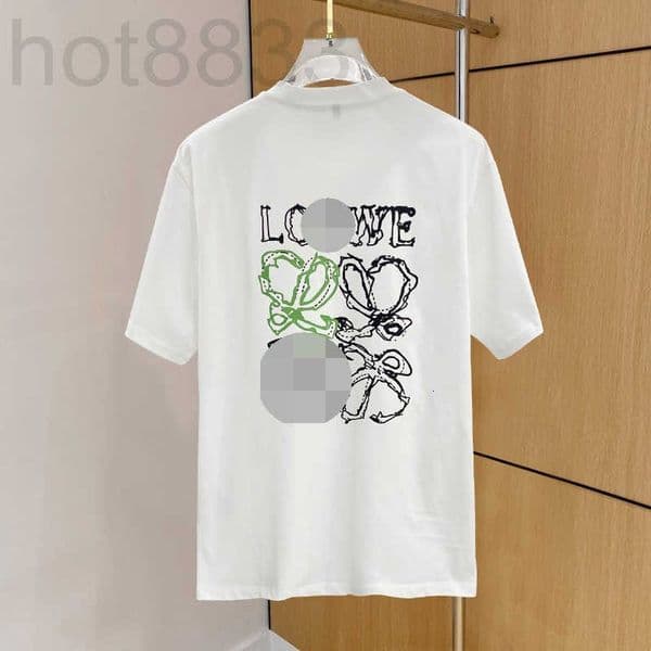 Men's T-Shirts Designer New Product Letter Print Loose Round Neck Trendy Casual Short-sleeve T-shirt K2LW