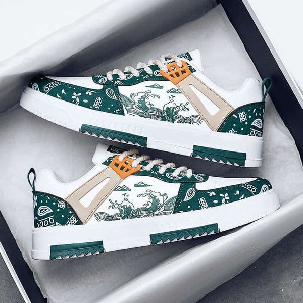 Luxury Brand Designer Shoes Men's Large Size 45-48 Summer New Versatile Breathable White Trendy Casual Sports Shoes Sneakers