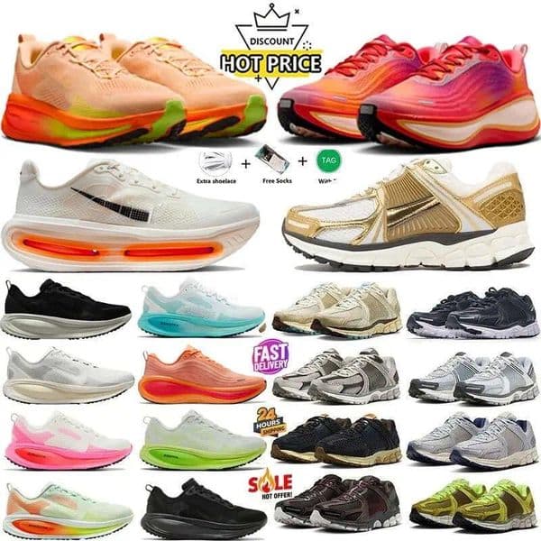 Top Vomero 5 18 Premium Metallic Gold Running Men Women Shoes Photon Dust pink Brown Yellow Ochre Anthracite Triple Black Trainer Grey Silver White Zoom