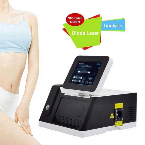 Ace High Quality Liposuction Face 635Nm 980 1470Nm Medical Body Slimming Machine Skin Tighten Anti Cellulite Fat Dissolves Face Lift Body Shaping Beauty Equipment