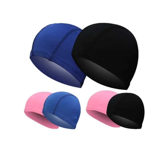 Ultra thin Bathing Caps Free Size Comfortable Swimming Caps For Men Women Elastic Nylon Ear Protection Long Hair Swimming Hat Z260415J7TO