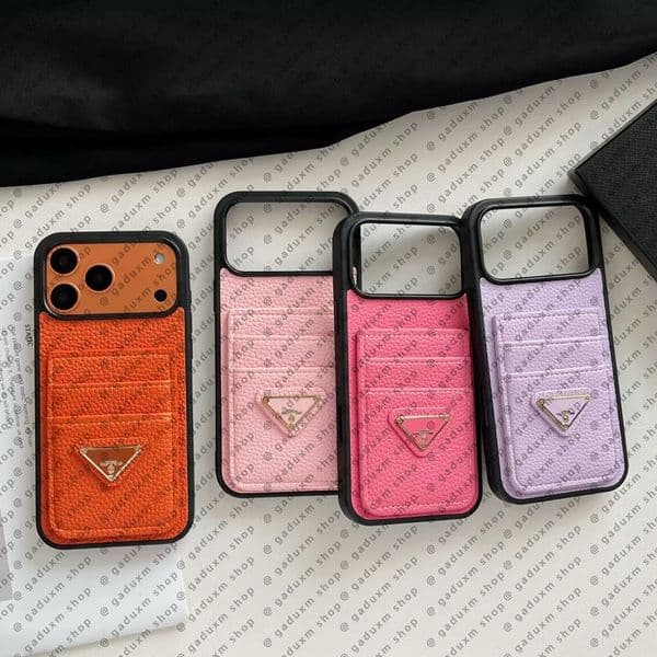 Luxury Phone Case Designer iPhone Case For iPhone 17 Pro Max 16 14 13 12 11 15 Plus Samsung S24 ultra S23 plus S22 Note 20 Case Card Slot Holder Particle Pattern Case Cover