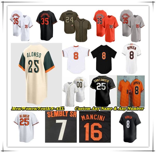25 Pete Alonso Baseball Jersey BaltimoreOrioles Jeremiah Jackson Holliday Gunnar Henderson Adley Rutschman Cedric Mullins Ryan Mountcastle Taylor Ward Rogers