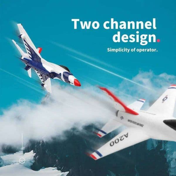 Wltoys XK A200 F-16 Glider RC Airplane 660mm Wingspan 2.4G 2CH EPP Foam Material Hand Throwing RTF Built-In Gyro Christmas gift 26W0416