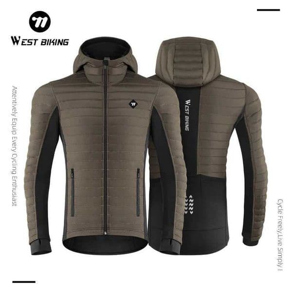 WEST BIKING Warm Cycling Jersey Ultralight Jacket Long Sleeves Outdoor Windbreaker Mountain Bike Bicycle Warm Jackets Men Women S260416