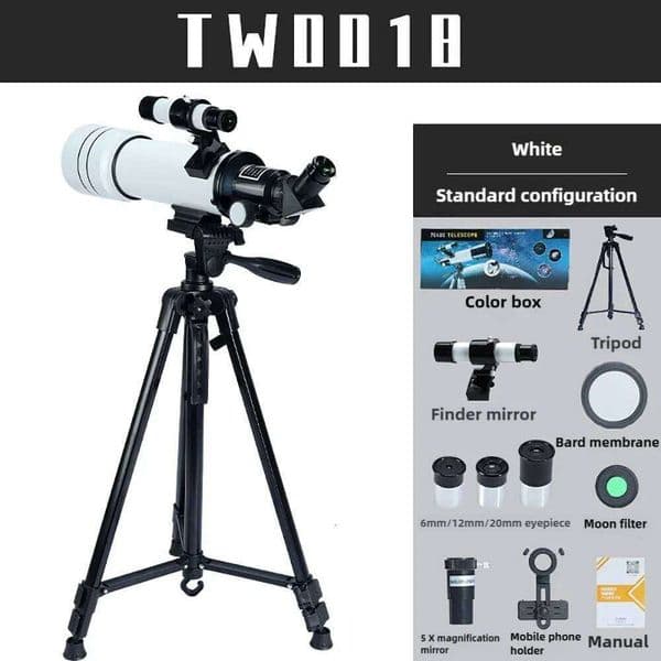 Professional Astronomical Telescope for Observing The Moon Stars and Birds, 333.35x Stargazing Telescope, 40070 26W0418