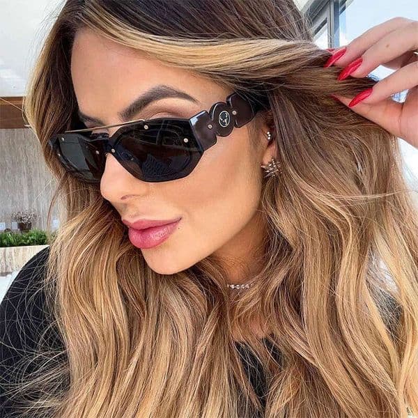 2026 new smallframe sunglasses for women uv protection same style as famous european and american brands trendy ins crossborder foreign