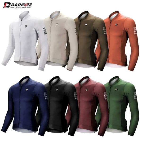 DAREVIE Cycling Jersey Long Sleeve Pro Aero Small Size 3D Bubble Mesh Cycling Jersey Men Women Breathable Man Cycling Maillot S260416