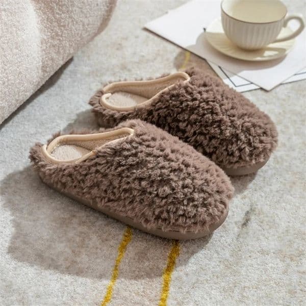 Asgard Fur Fuzzy Women Slippers Winter Short Plush Indoor Flat Slides Comfort Soft Furry Bedroom Slipper Fluffy Cotton Shoes 251124BJ