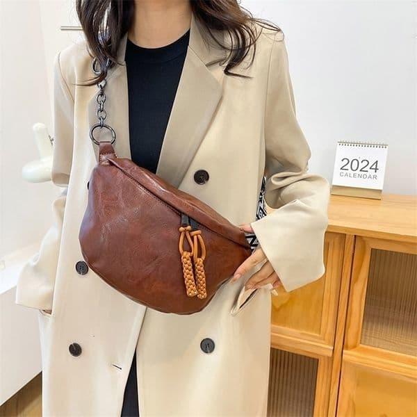 Soft Leather Waist Bag For Women Pack High quality Shoulder Belt Purse Bags Fashion Crossbody Chest Bags 251111BJ