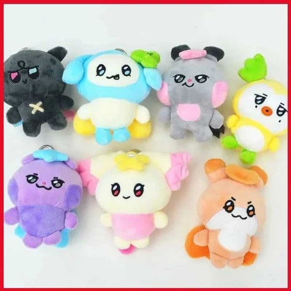 Ateez Aniteez Kawaii Cute Cartoon Animal Plush Toy Keychain Korean Plush Doll Celebrity Support Fan Gift Kpop Doll Decoration C260418