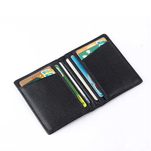 Fashion Men Short Purse Durable Cow Leather ID Credit Card Holder Money Bag Mini Wallet Slim Thin Small Coin Pocket 260202BJ