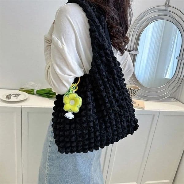 Women Girls Large Capacity Shoulder Bags Female Tote Bags Underarm Bags Causual Shopping HandbagsPendants not included 260403BJ