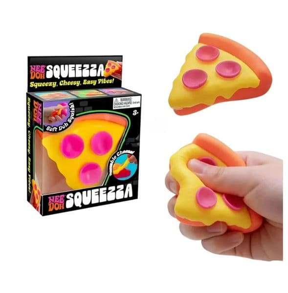 Needoh Pizza Squeeze Soft Squishy Slow Rebound Office Anxie Stress Relief Sensory School Fidget Toys for Kids and Adults with Autism Y260515