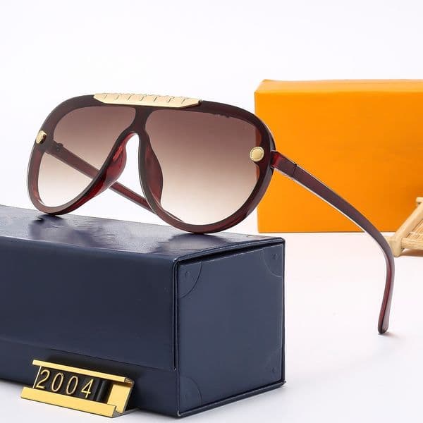 Fashion Designer Sunglasses luxury letter womens Mens Goggle senior Eyewear For Women eyeglasses frame Vintage Metal Sun Glasses Vintage Oversized Frame