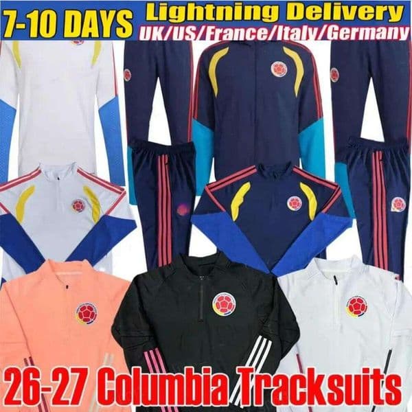 26-27 Colombia JAMES sweater Hoodies FALCAO CUADRAD Men Kids training sportswear Tracksuits jogging suit survetement football tracksuit