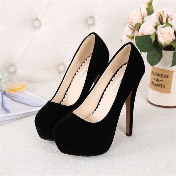 Large Size 35- Sexy Super High Heels Shoes for Women Ankle 14cm Stilettos Shoes Footwear Woman Platform 260324BJ