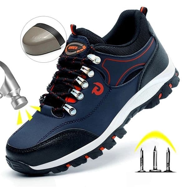 Steel Toe Cap Shoes For Men Protective Shoes Work Boots Puncture Proof Safety Shoes Men Work Shoes Sneakers Construction Shoes 260324BJ
