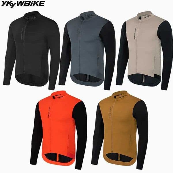 YKYWBIKE Mens Cycling Jacket Windproof Waterproof Bicycle Windbreaker Road Bike Jersey Long Sleeve Cycling Clothing MTB S260416