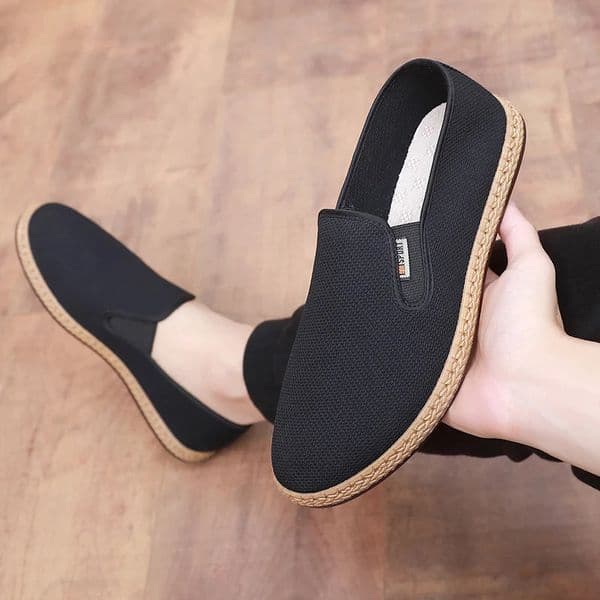 Summer 2025 Mens Mesh Shoes Comfortable Breathable Lightweight Soft Bottom AntiSlip Casual 260407