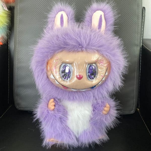 38cm Big Purper Labubu Series The Monsters Zimomo Creative Model Vinyl Plush Doll Figure Decoration Collection Gift