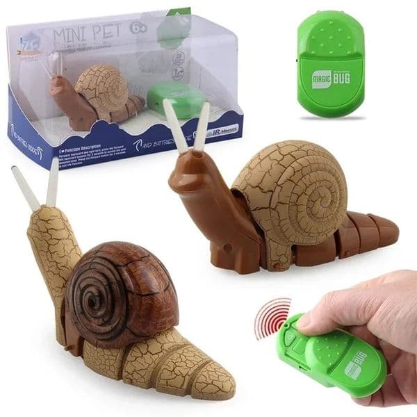 Electric RC Remote Control Robot Toy Animal Insects istic Snail Vehicle Halloween Pranks Joke Kids Adult Gift Toys 260408BJ