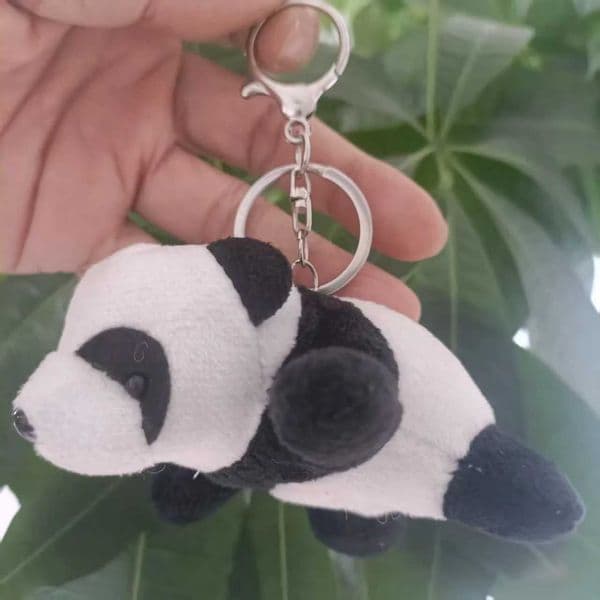 Unique Keyring Cute Panda Key Chain for Men Wild Outing Keychain for Men Women Little Girl Fashion Key Ring Gift C260418
