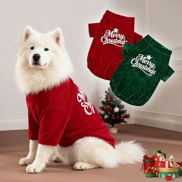 Christmas Pet Autumn Winter Twoleg Vest Year Small Medium Large Dog Clothes Hot Item Factory